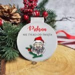 Wyjątkowe lusterko z motywem Mikołaja. Idealny prezent Mikołajki - obrazek 2