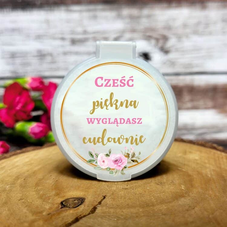 Lusterko z nadrukiem UV. Prezent na różne okazje. - obrazek 2