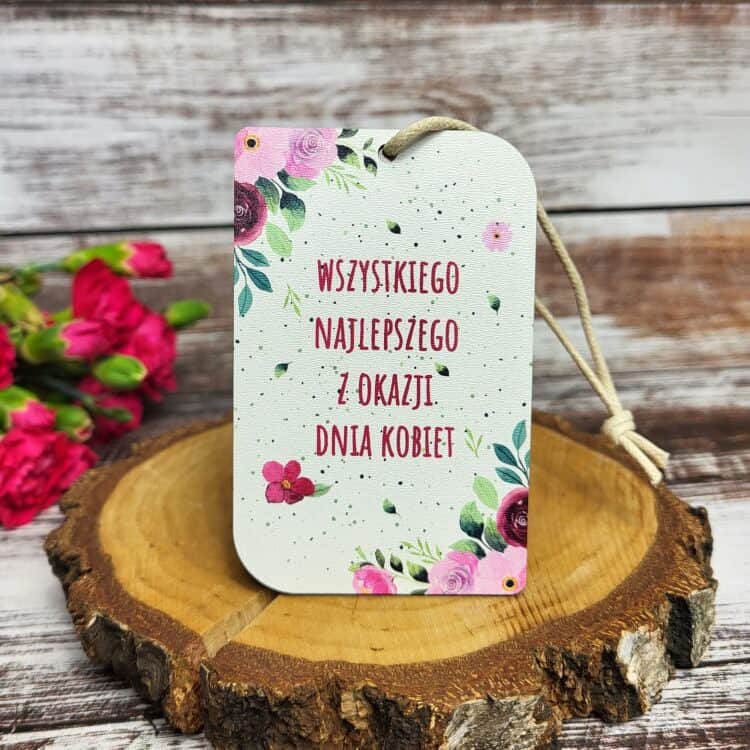 Zestaw Prezentowy na Dzień Kobiet z zawieszką, miodem i lusterkiem. - obrazek 3