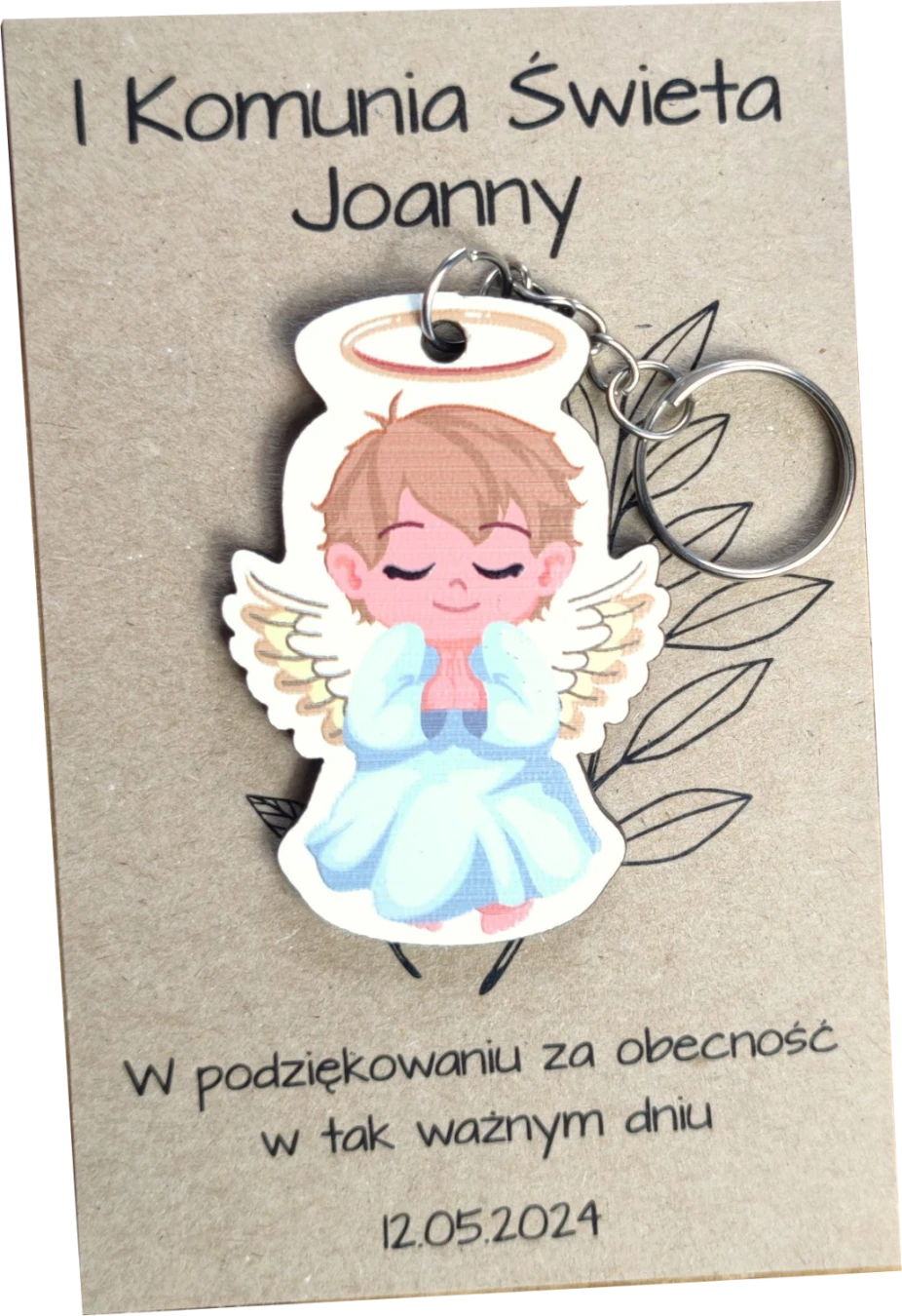 48de0dcb9048cc874e05e03d1f0417ba.png Podziękowanie dla Gości Pierwsza Komunia Święta aniołek brelok - obrazek 1