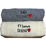 Zestaw dużych ręczników dla Kochanych Rodziców - Idealny prezent dla mamy i taty!