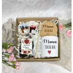 Elegancki Zestaw Prezentowy na Dzień Mamy z Kubkiem, Herbatą i Miodem - obrazek 6