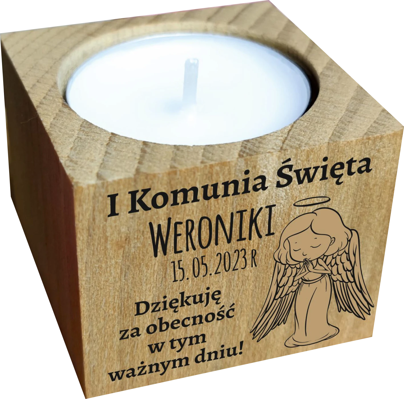 e86c930fd38cff5a4a6bf9d467a32ee9.png Podziękowanie dla Gości Pierwsza Komunia Święta świecznik - obrazek 1