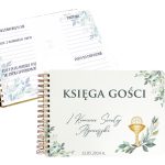 Księga Gości na Komunię Świętą z Personalizacją - Elegancka Pamiątka z Nadrukiem
