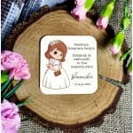 Magnes Pamiątka Pierwszej Komunii z Personalizacją - Eleganckie Podziękowanie dla Gości - obrazek 2