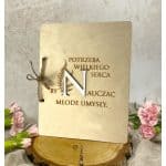 Drewniana Kartka Podziękowanie Personalizowana dla Nauczyciela - obrazek 2