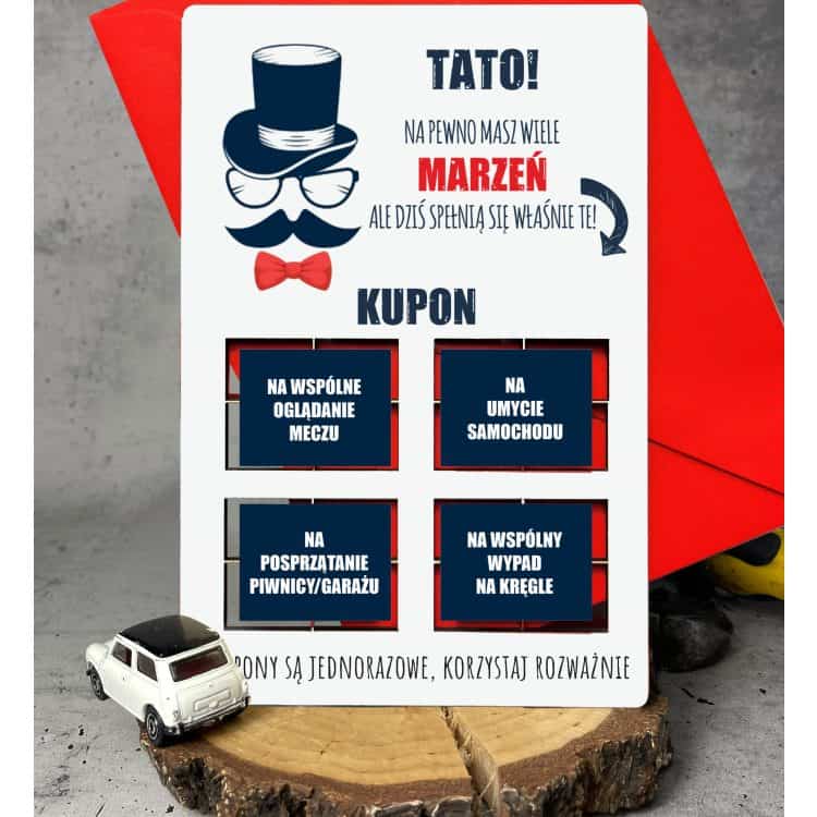 Kubek Opona i Kupony - Zestaw Prezentowy na Dzień Taty - obrazek 3