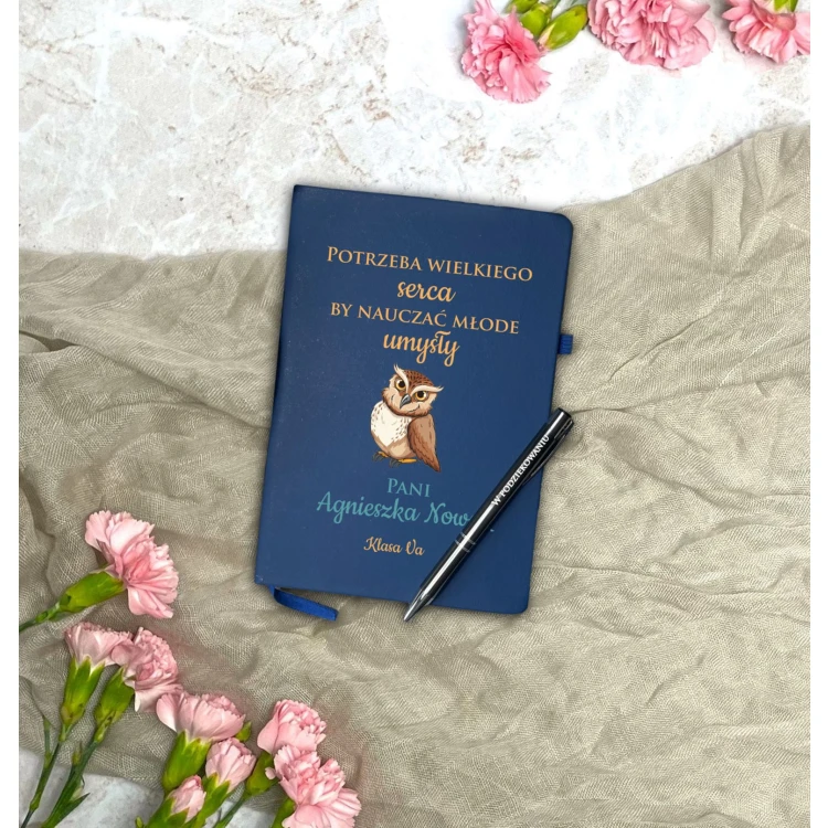 Notes A5 z Długopisem Personalizowany - Wyjątkowy Prezent Dla Nauczyciela - obrazek 4