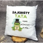 Poduszka Kubek PREZENT NA DZIEŃ TATY Komplet Żajebisty Tata - obrazek 2