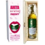 Eleganckie Pudełko na Wino z Dedykacją - Personalizowany Prezent na urodziny