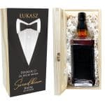 Eleganckie Pudełko na Whisky z Dedykacją - Personalizowany Prezent dla Świadka