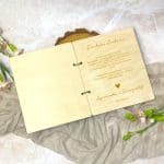 Zestaw Podziękowanie z Drewnianą Kartką dla Rodziców Dziadków z Okazji Ślubu - obrazek 6