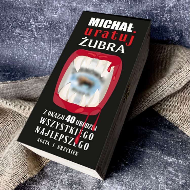 Personalizowana skrzynka na alkohol na urodziny z dedykacją
