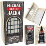 Personalizowane pudełko na prezent whisky z indywidualną dedykacją