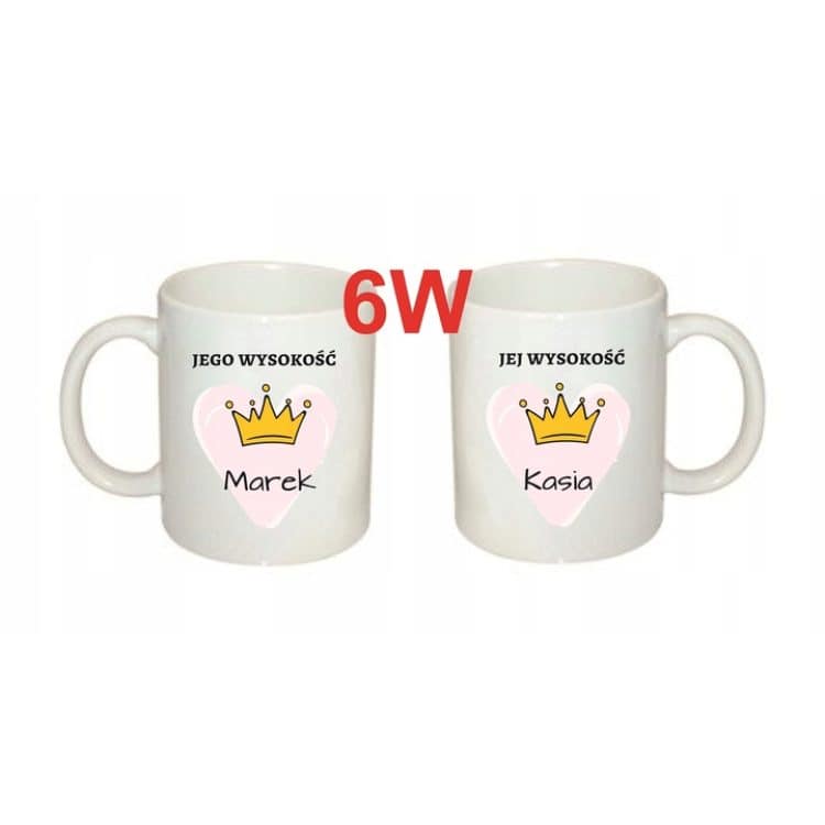 Drewniana skrzynka z haftowanymi ręcznikami i personalizowanymi kubkami na ślub - wyjątkowy podarunek dla nowożeńców. - obrazek 8
