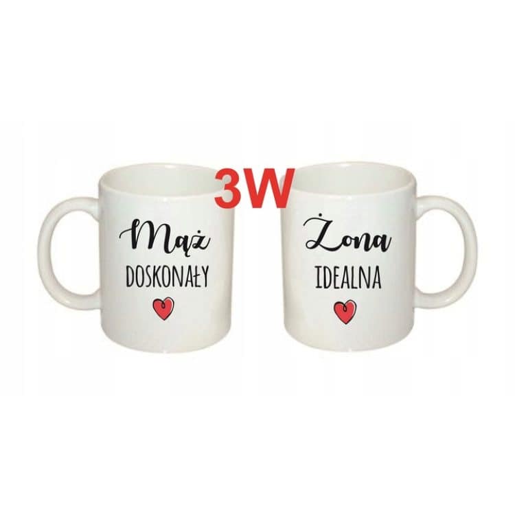 Drewniana skrzynka z haftowanymi ręcznikami i personalizowanymi kubkami na ślub - wyjątkowy podarunek dla nowożeńców. - obrazek 5