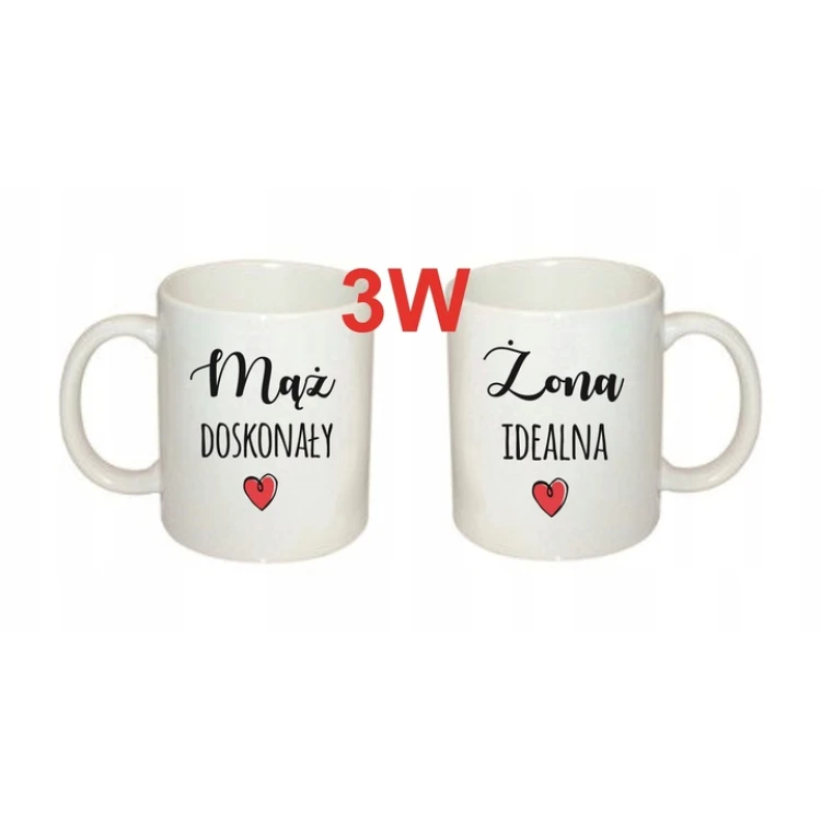 Drewniana skrzynka z haftowanymi ręcznikami i personalizowanymi kubkami na ślub - wyjątkowy podarunek dla nowożeńców. - obrazek 5