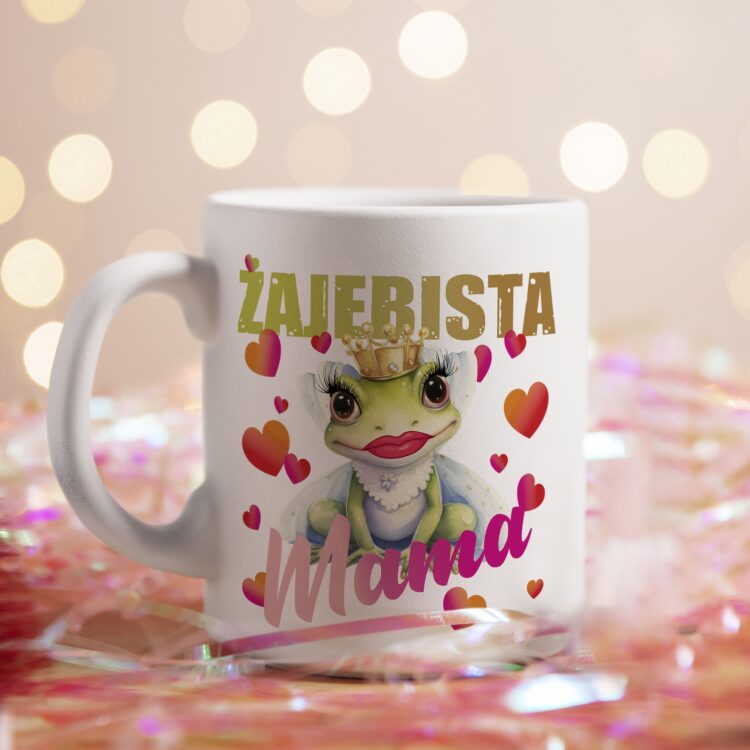 Zestaw prezentowy dla mamy. Koszulka i kubek z nadrukiem Żajebista Mama w pudełku - obrazek 3