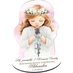 Statuetka z dziewczynką jako prezent dla chrzestnych na Komunię