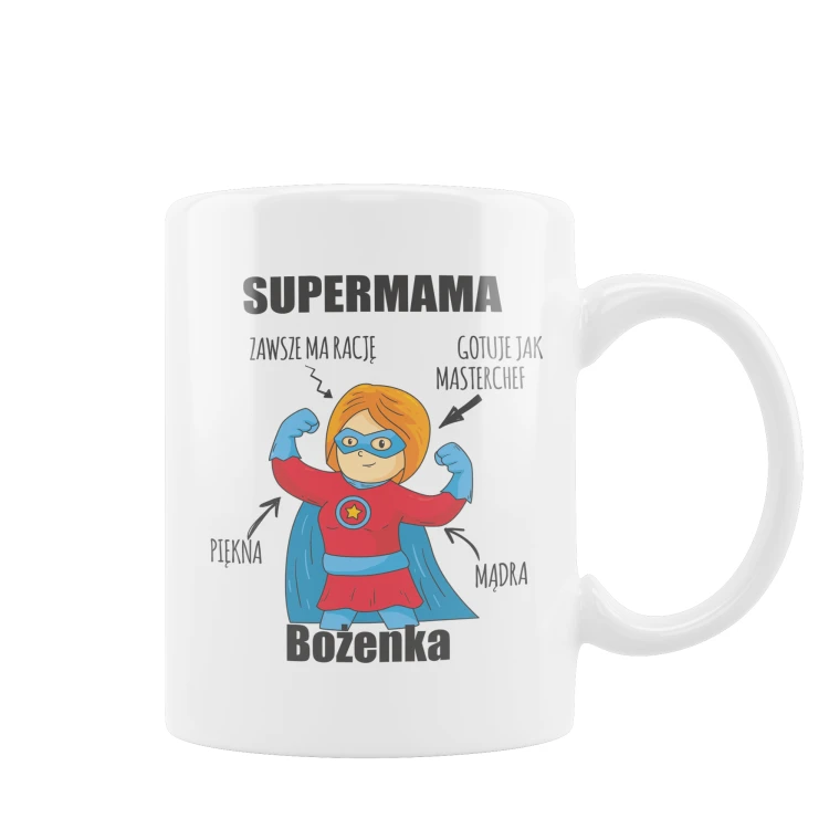 Kubek z nadrukiem dla super mamy - obrazek 2