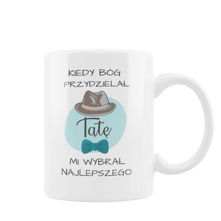 Kubek z nadrukiem dla taty kapelusz - obrazek 2
