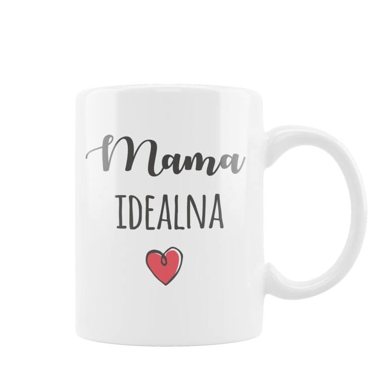 Kubek z nadrukiem mama idealna - obrazek 2