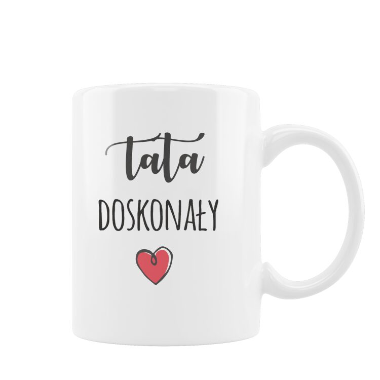 Kubek z nadrukiem dla taty doskonałego - obrazek 2