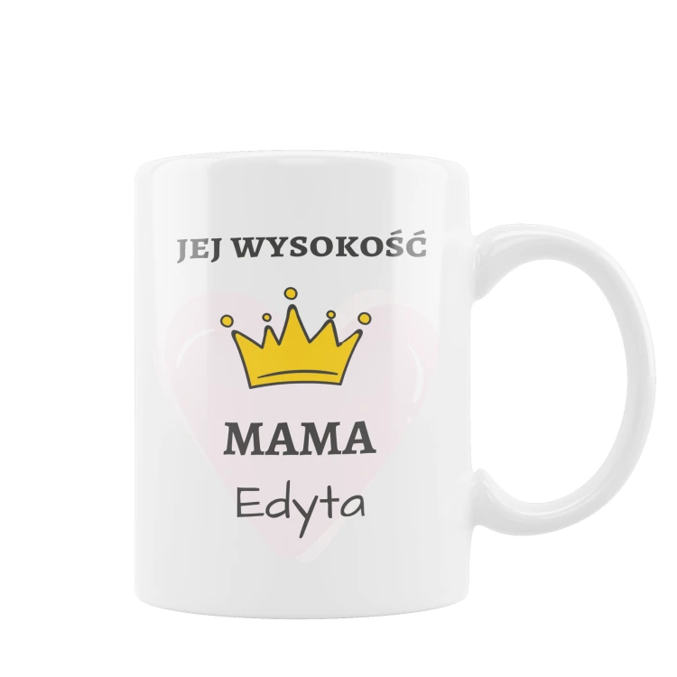 Kubek z nadrukiem dla mamy jej wysokość - obrazek 2