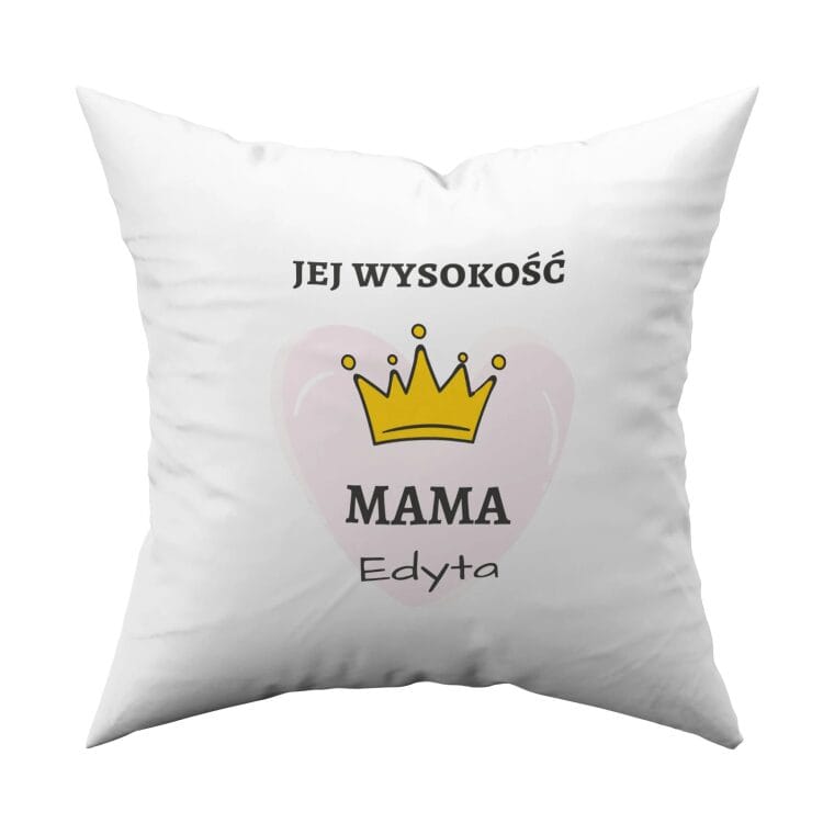 Poduszka z nadrukiem dla mamy jej wysokość - obrazek 2