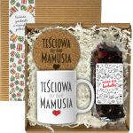 PREZENT NA DZIEŃ MAMY DLA TEŚCIOWEJ KUBEK HERBATA ZESTAW PREZENTOWY PUDEŁKO
