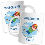Kubek Super Chłopak dla chłopaka – prezent do szkoły