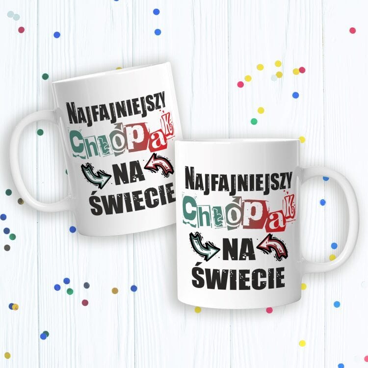 Oryginalny kubek z nadrukiem Najfajniejszy Chłopak Na Świecie - obrazek 2