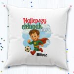 Poduszka z imieniem dla chłopca z klasy na dzień chłopaka - obrazek 2
