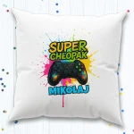 Personalizowana Poduszka z nadrukiem dla gracza "Super chłopak" - obrazek 2