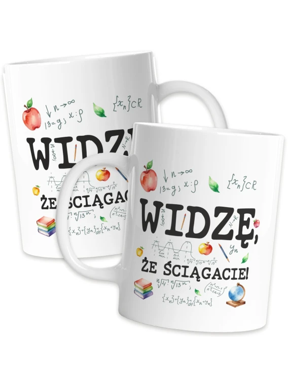 Kubek 330 ml dla pedagoga z napisem na froncie i odwrocie