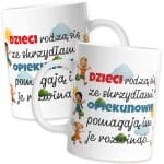 Kubek prezent na Dzień Nauczyciela w przedszkolu 330 ml – biały