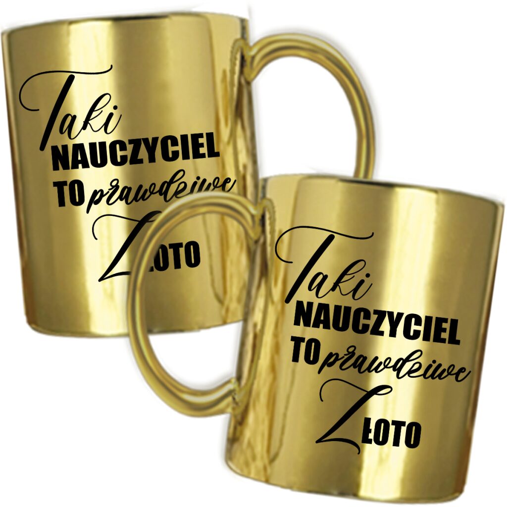 Złoty kubek dla nauczyciela