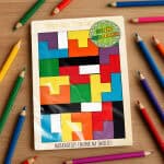 klocki tetris prezent na dzień chłopaka – stały grawer u dołu