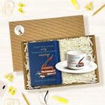 Komplet dla pedagoga: filiżanka 150 ml, notes A5 i pudełko