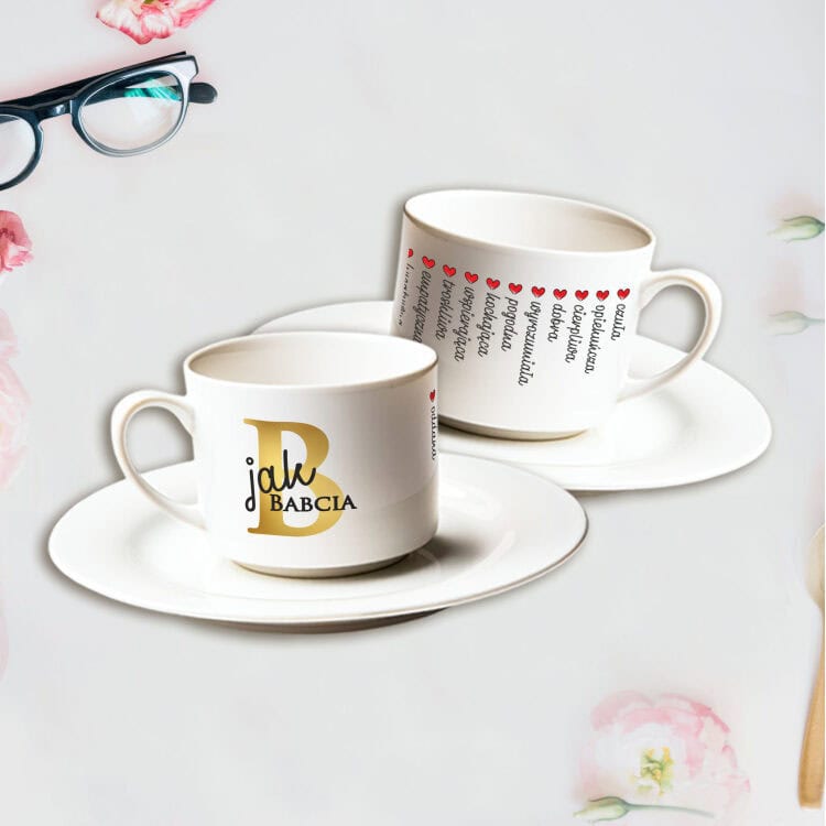 Filiżanka 150 ml z nadrukiem dla Babci w pudełku - Dzień Babci - obrazek 3