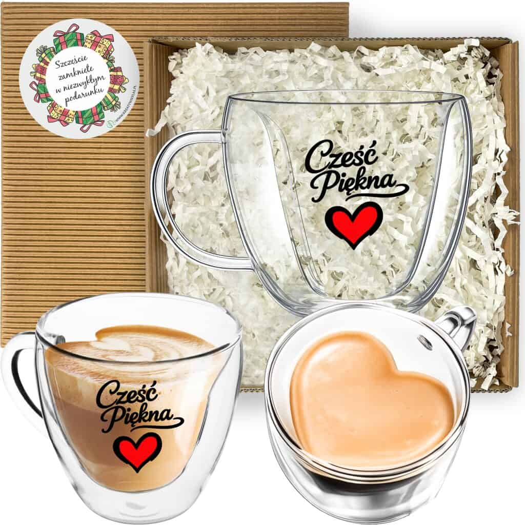 Szklanka termiczna z napisem „Cześć Piękna” - produkt