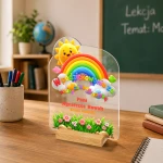 Akrylowa statuetka z podziękowaniem dla przedszkolanki od dzieci