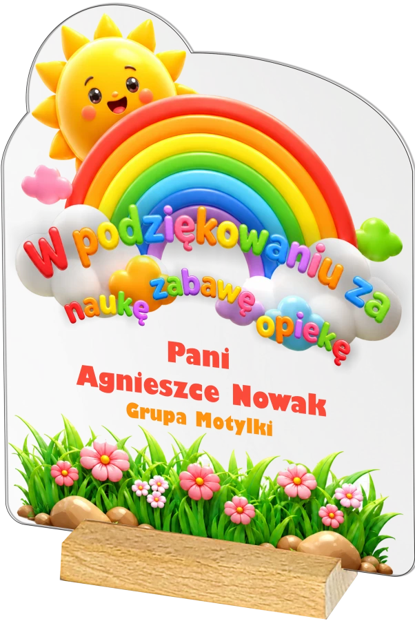 Personalizowana statuetka dla przedszkolanki na zakończenie przedszkola Personalizowana statuetka dla przedszkolanki na zakończenie przedszkola
