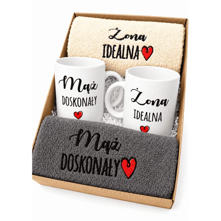 Komplet Mąż Doskonały i Żona Idealna w pudełku